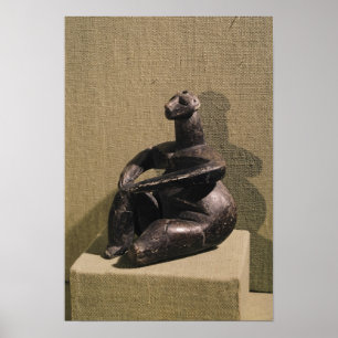 Placerad kvinnlig figur, 3500-2500 BC Poster