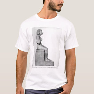 Placerad staty av den Amenophis droppen T-shirt