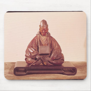 Placerad staty av den Basho Edo perioden Musmatta