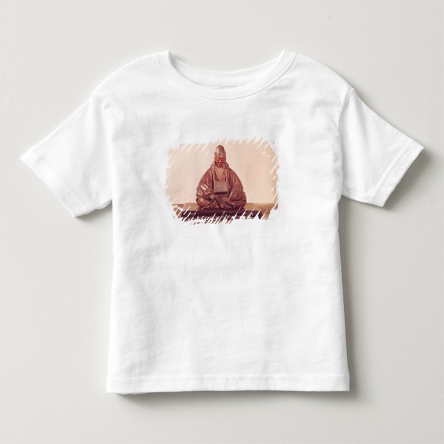 Placerad staty av den Basho Edo perioden Tee Shirt (Framsida)