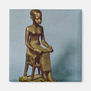 Placerad staty av det Imhotep innehav ett öppet Magnet