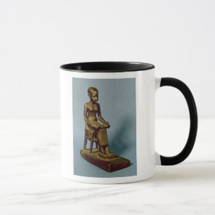 Placerad staty av det Imhotep innehav ett öppet Mugg