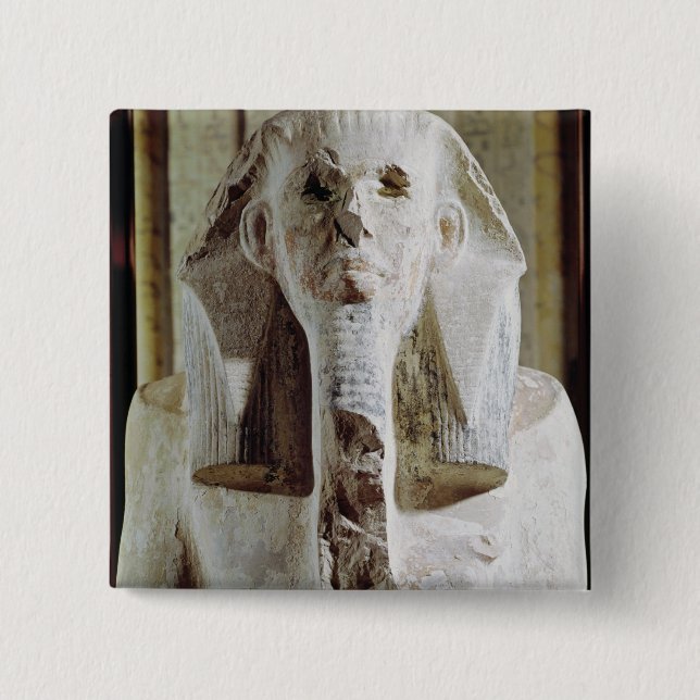 Placerad staty av kungen Djoser Knapp (Framsida)