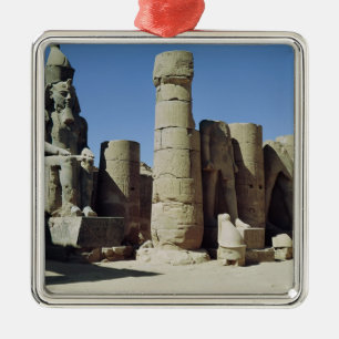 Placerad staty av Ramesses II Julgransprydnad Metall