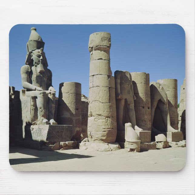 Placerad staty av Ramesses II Musmatta (Framsidan)