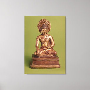 Placerade Buddha Canvastryck