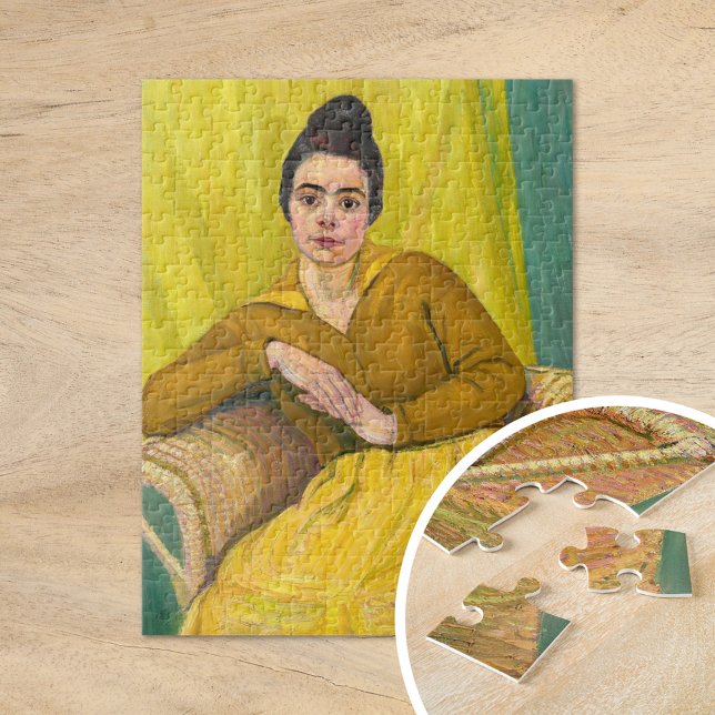 Placerat Dam i Wicker-stol | Koloman Moser Pussel (Skapare uppladdad)