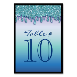 Placering av Aqua Blue Gnistra Drippy Bordsnummer 