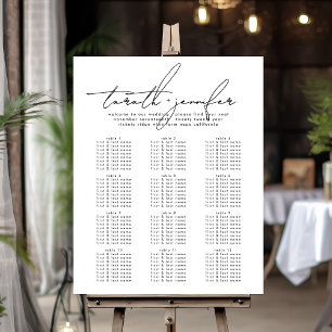 Placering av elegant Script Namn Elegant bröllop Poster