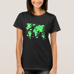 Placering av utbildning för insamling av djur i vä t shirt