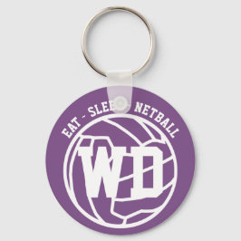 Placering av viloläge för Netball Player Nyckelring