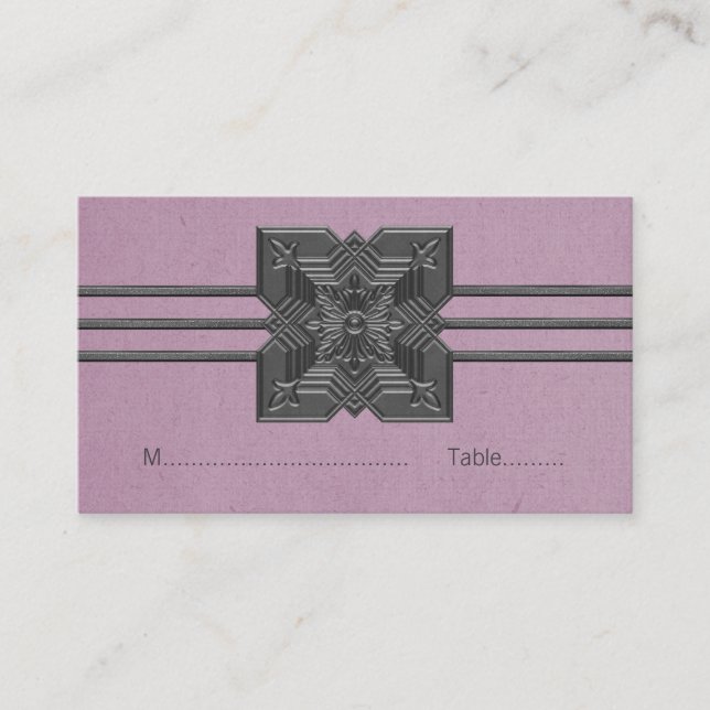 Placeringskort för Lilac Medallion Gräns (Framsida)
