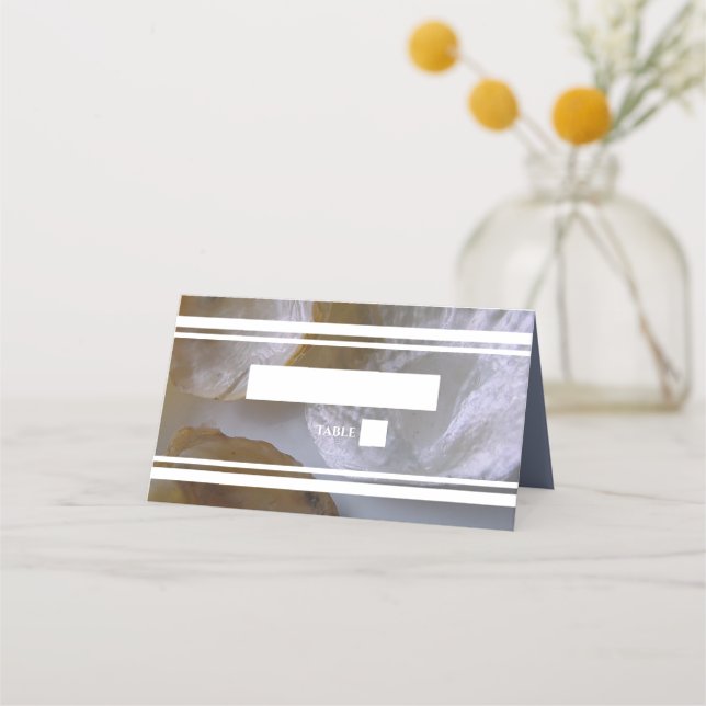 Placeringskort för persiko-lampor Bröllop (Framsida)