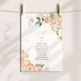 Placeringsschema för Bordsnumret  Grönt och sidvag Inbjudningar