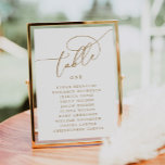 Placeringsschema för Guld-Bordsnumret i elegant Bordsnummer<br><div class="desc">Indulera i sofistikeringens epitett med vårt sittdiagram för Guld-Bordsnumret i Eleganten. Varje gyllene skriptnummer är perfekt och exuderar elegans utan tidslinje, vilket ger dig en aning opulens till din bröllop-dekorator. Med det här redigerbara mästerverket kan du sömlöst samordna dina sittarrangemang med det lyxartade temat för evenemanget och se till att...</div>