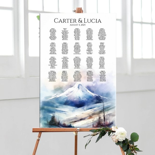 Placeringsschemat i elegant bröllop hittar ditt sä poster (Skapare uppladdad)