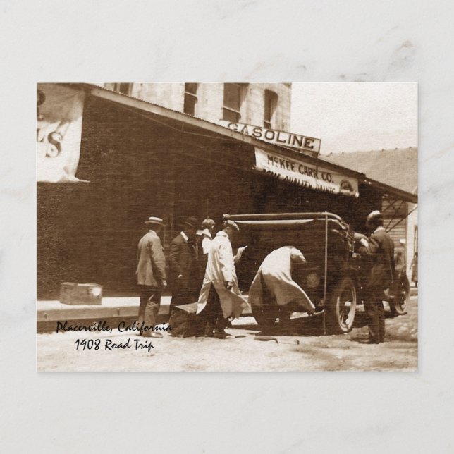 Placerville, California1908 Road Resa Vykort (Framsida)