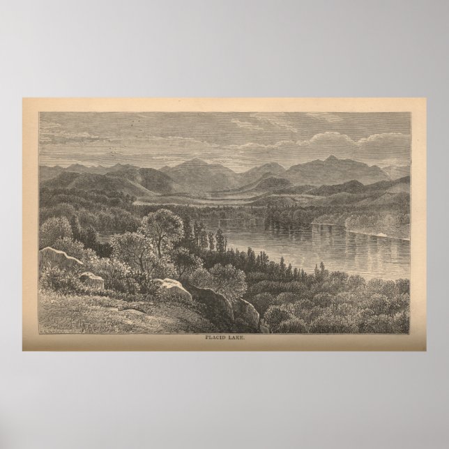 Placid Sjö Poster (Framsidan)