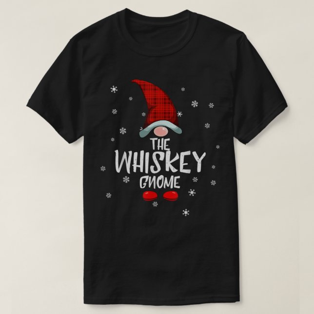Placidity Whiskey Gnome Family Christmas Pajama Wh T Shirt (Design framsida)