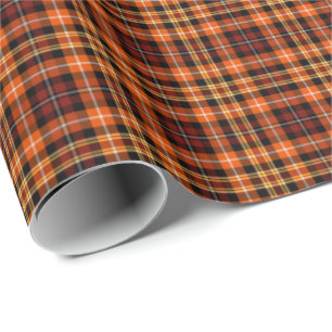 Pläd för för för höstRussetbrunt, orange och Presentpapper