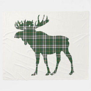 Pläd för grönt för älg för Breton Tartan fö Fleecefilt