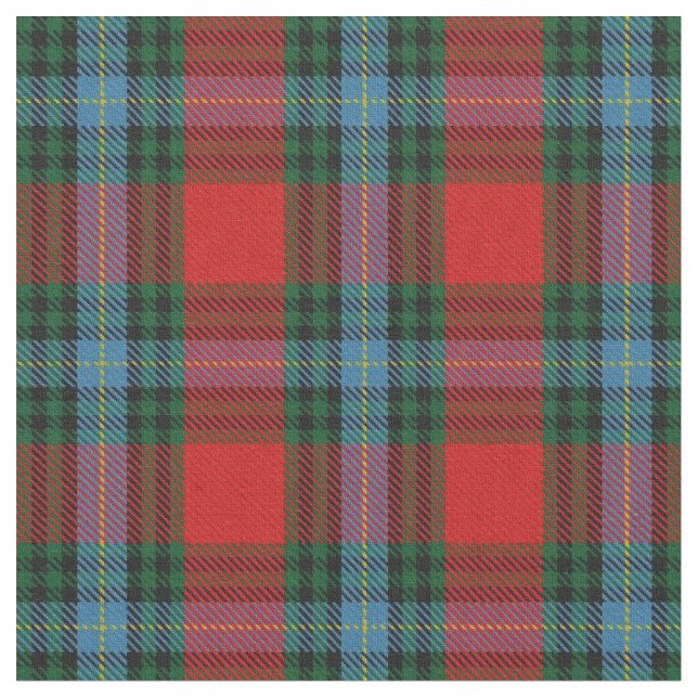 Pläd för klanMacLea Livingstone skotsk Tartan Tyg (Närbild)