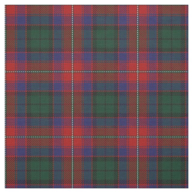 Pläd för klanRattray röd grön skotsk Tartan Tyg (Provkarta)