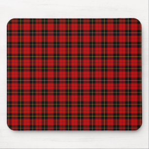 Pläd för klassiker för klanWallace Tartan röd Musmatta