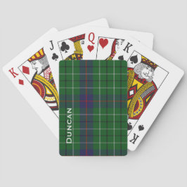 Pläd för personligDuncan Tartan som leker Kortlek