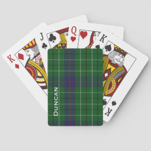 Pläd för personligDuncan Tartan som leker Kortlek