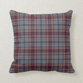 Pläd för Tartan för blåttgrå färg röd Kudde