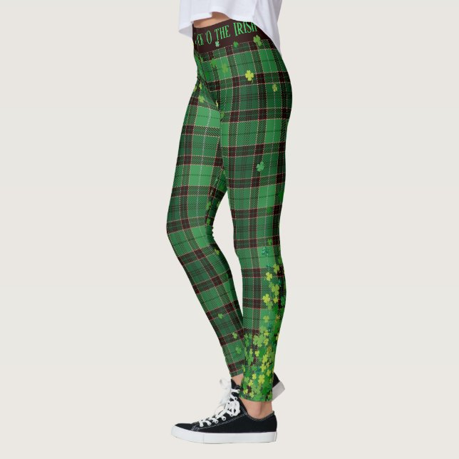 Pläd för Tartan för saint patrick's Leggings (Vänster)