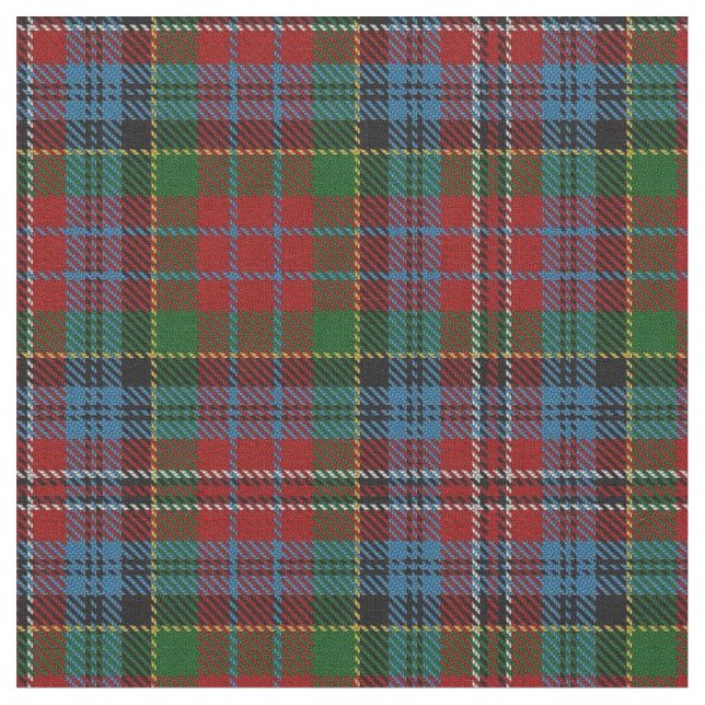 Pläd för Tartan klanKidd för röda gröna blått Tyg (Närbild)