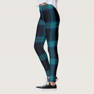Pläd Jeanstyle för Tartan för svart Leggings
