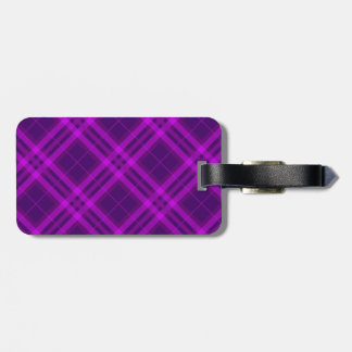 Pläd, kontroller, Tartans lilor och djup magenta Bagagebricka