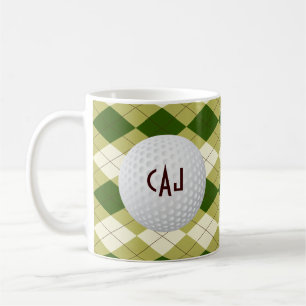 Pläd med golfbollen, personligkaffemugg kaffemugg