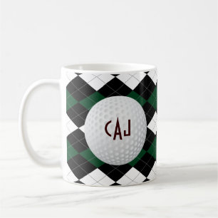 Pläd med golfbollen, personligkaffemugg kaffemugg