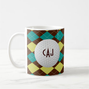 Pläd med golfbollen, personligkaffemugg kaffemugg
