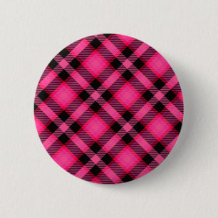 Pläd, Punk, Emo eller Preppy för shock rosa Knapp