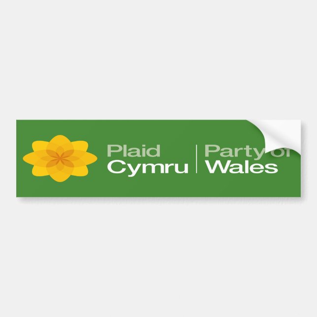 PlädCymru party av Wales Bildekal (Framsidan)