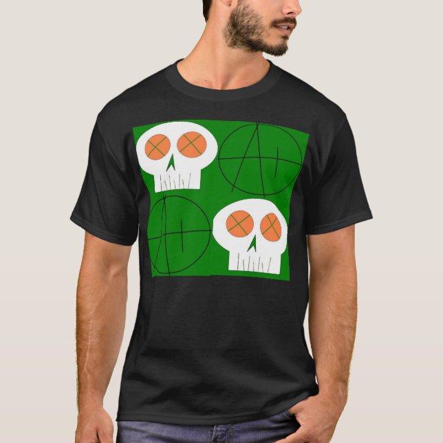 pladdöskallar tee shirt (Framsida)