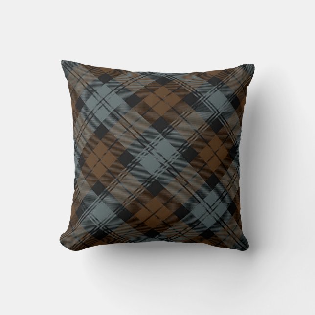 Plade Dekorativ kudde BlackWatch Weasted Tartan (Framsida)