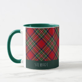 Plade Helgdag Rustic Stewart Tartan jul Mugg