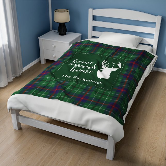 Plade jul Rustic Tartan Fleecefilt (Duncan Plaid Rustic Custom Tartan Fleece Blanket)