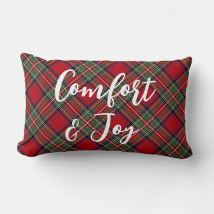Plade Rustic Red-Helgdagarna Stewart Tartan Lumbarkudde
