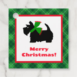 Plade Scotty Hund God jul Gift Ideas Gåvor Etiketter