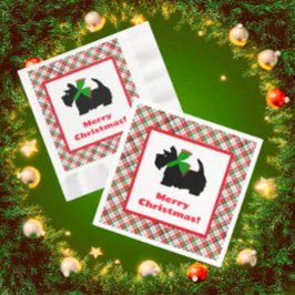 Plade Scotty Hund God jul Gift Ideas Pappersservett