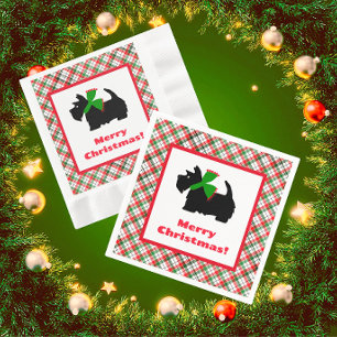 Plade Scotty Hund God jul Gift Ideas Pappersservett