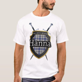 Plädet för den klanHanna Hannay tartanen skyddar & Tee Shirt