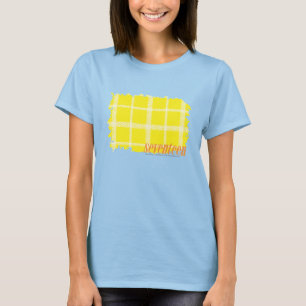 Plädgult 3 t shirt